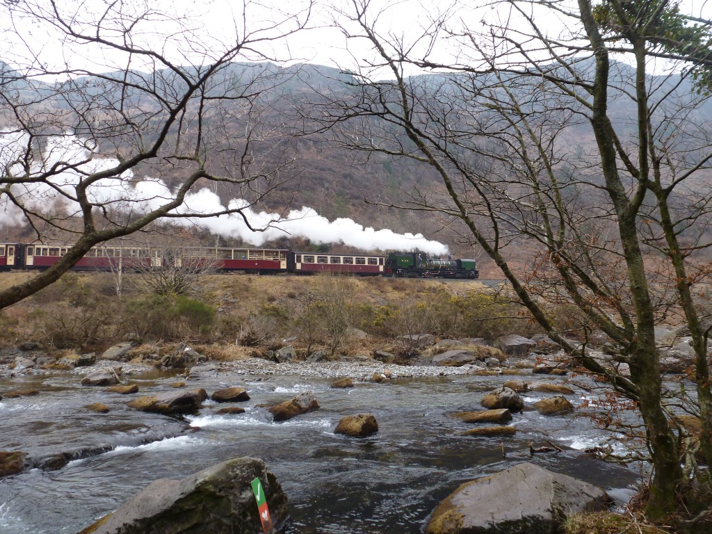 Train in North Wales