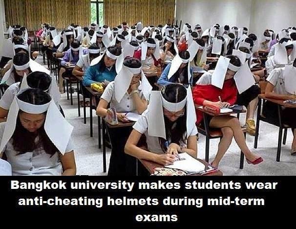 Anti-cheating Helmets