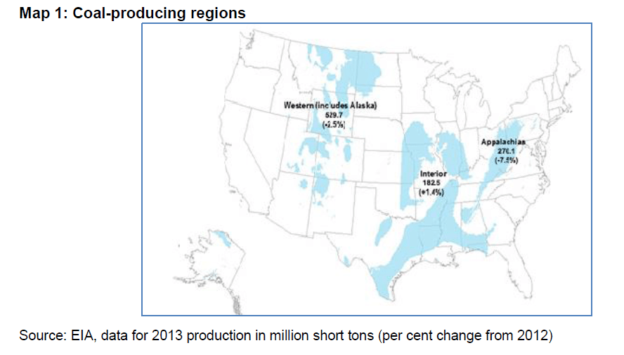 US Coal Producing Regions