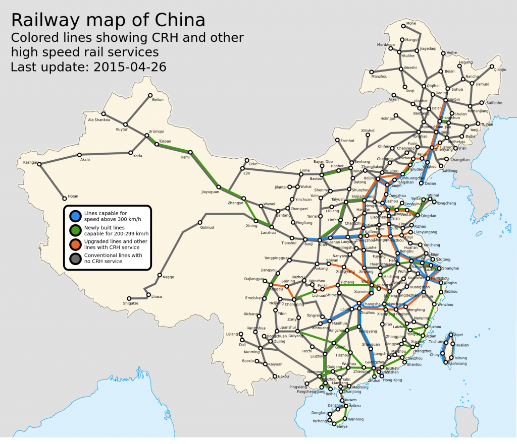 China Railway Network Map