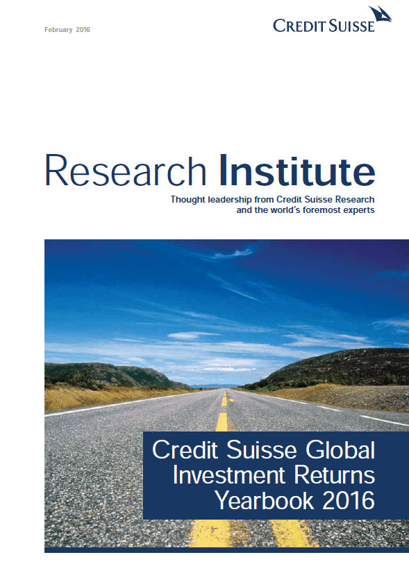 Credit Suisse Global Investment yearbook 2016