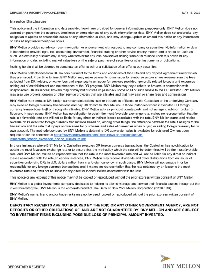 Russia’s Gazprom To Terminate ADR Program